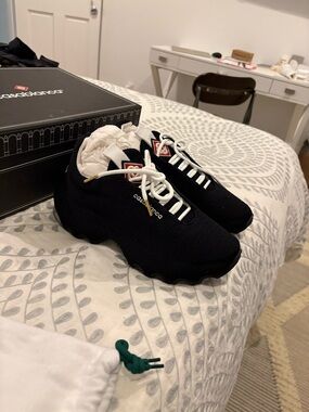 NWT Casablanca Men’s Arch Knit Black Sneakers